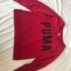 Puma red athletic sweatshirt